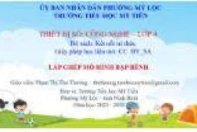 Thiết bị số môn Công nghệ 4 – Lắp ghép mô hình bập bênh